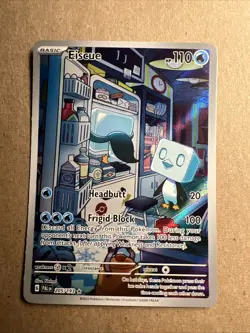 Pokemon Eiscue Illustration Rare Paldea Evolved 205/193 Mint Condition - Image 1