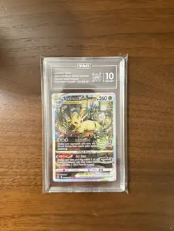 Pokemon 2023 Leafeon VSTAR GG35/GG70 Alt Art UR Crown Zenith GEM MINT TAG 10 - Image 1