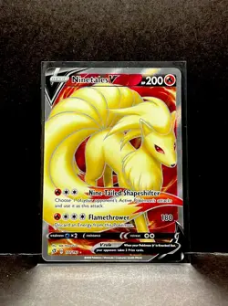 Holofoil - Ninetales V (Full Art) - 177/192 / NM / English Pokemon TCG - Image 1