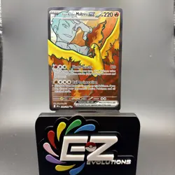 Pokemon TCG Team Rockets Moltres EX Full Art #208/182 Destined Rivals NM - Image 1