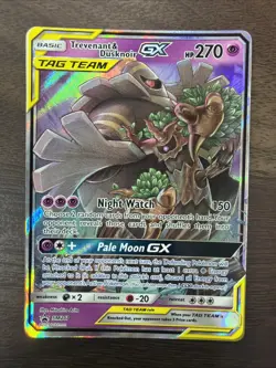 Pokemon Trevenant & Dusknoir GX SM217 TAG TEAM Black Star Promo Holo Rare - Image 1