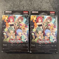 Konami Yu-Gi-Oh! TCG 2x Spirit Charmers Chronicles Deck 50-Card 1st Ed Foil - Image 1