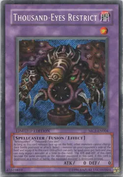 2005 Master Collection Volume 1 Thousand-Eyes Restrict Secret Rare #MC1-EN004 - Image 1