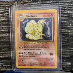 Ninetales 12/102 Base Set Unlimited Edition Holo Rare Pokemon TCG LP - Image 2