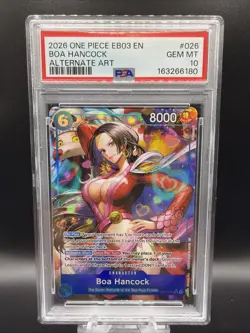 ONE PIECE EB03-EXTRA BOOSTER -ONE PIECE HEROINES EDITION- BOA HANCOCK PSA 10 - Image 1