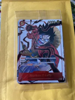 One Piece TCG 3rd Anniversary Winner Pack Complete ENG Monkey.D.Luffy ST01-012 - Image 1