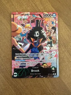 One Piece TCG Brook OP15-022 - Leader Alt Art - Adventure On Kami’s Island - NM - Image 1