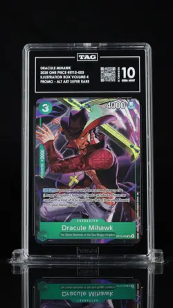 Dracule Mihawk #ST12-003 Super Rare TAG 10 - One Piece Promos 2025 - Image 1