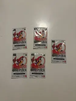 One Piece Round1 Promotion Pack English Sealed Lot of 5 IN HAND Rare Promo - Image 1
