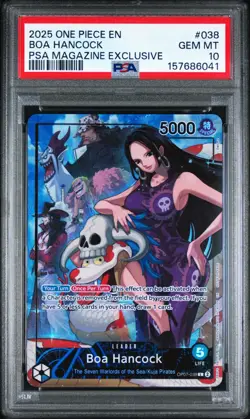 One Piece EN Boa Hancock PSA Magazine Exclusive #038 PSA 10 GEM MINT - Image 1