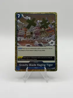 One Piece TCG Gravity Blade Raging Tiger OP06-058 Rare Foil English NM - Image 1
