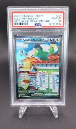 Squawkabilly ex 2023 Pokemon PAL Special Illustration Rare #264 PSA 10 - Image 1