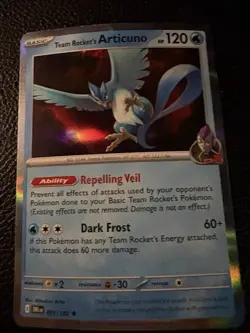Team Rocket's Articuno 051/182 Pokemon Destined Rivals Promo Sealed NM - Image 1