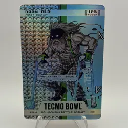 Tecmo Bowl Bo Jackson Battle Arena Darn Old Ice 1st Edition Card EZ219 end zone - Image 1