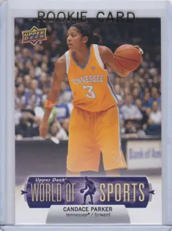 CANDACE PARKER ROOKIE CARD Upper Deck RC Basketball CHICAGO SKY WNBA CHAMPS! - Image 1