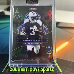 2026 wild card 5 card draw black tie edition Mirror 1/1 George Pickens - Image 1