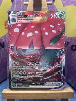 Pokemon TCG Venusaur VMAX SWSH102 Black Star Promo Card - Image 1
