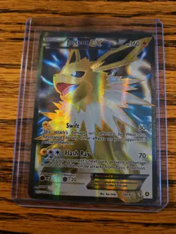 Pokemon Jolteon EX Full Art Holo Card 28a/83 Ultra Rare - Image 1