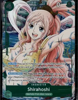 Shirahoshi (Event Pack Vol. 7) P-091 One Piece Promotion Cards One Piece Foil NM - Image 1
