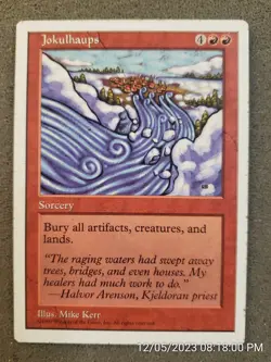 Jokulhaups 5th Edition unplyed Rare MAGIC THE GATHERING MTG CARD (DS3D1A4)...... - Image 1