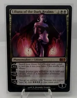 MTG Liliana of the Dark Realms Mythic Rare Planeswalker Card 97/249 2013 Core - Image 1