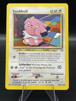 (NM) German Snubbull Neo Genesis 74/111 Pokemon TCG Card 327a-74 - Image 1