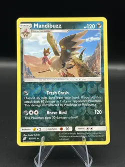 (NM) Mandibuzz 93/181 Reverse Team Up Pokemon TCG Card 317a3-14 - Image 1