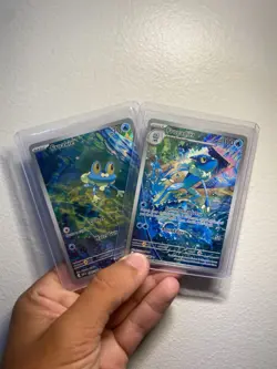 *2 CARDS* Froakie 88 Frogadier 89 Illustration Rare Pokemon TCG Chaos Rising - Image 1