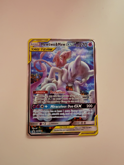 Mewtwo & Mew GX SM191 Sm Alternate Art Promo Pokemon Card TCG Tag team - Image 1