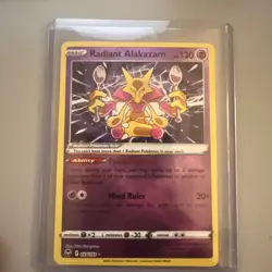 Pokemon TCG Silver Tempest Radiant Alakazam 059/195 Near Mint - Image 1