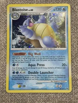 Blastoise 2/127 Holo Platinum Series LP 2009 Pokemon Card - Image 1