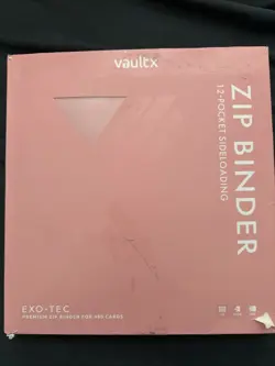 Vault X Just Pink 12-Pocket Exo-Tec Trading Card Zip Binder 480 Cards BRAND NEW - Image 1