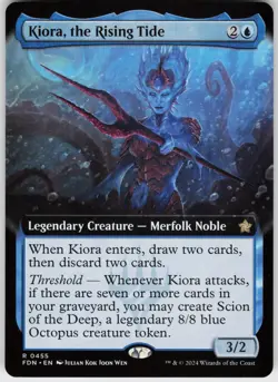 KIORA, THE RISING TIDE (EXTENDED ART) 455 R NEAR MINT - Image 1