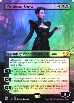 MTG - Professor Onyx - Foil - Borderless - Strixhaven - Magic the Gathering - Image 1