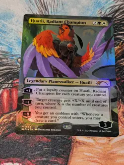 MTG Foil Huatli, Radiant Champion Secret Lair Showcase Bloomburrow Elevator Drop - Image 1