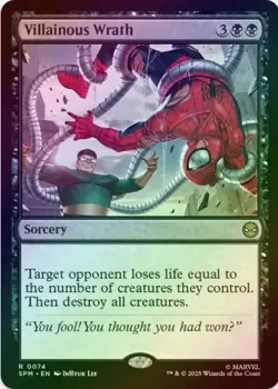 1 x Villainous Wrath - Foil - Marvel's Spider-Man - LP - MTG - Image 1