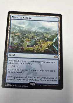 Magic: The Gathering Mistrise Village Land Blue TDM 2025 English Regular - Image 1