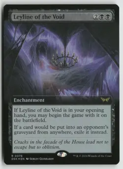 Leyline of the Void (Extended Art) LP Foil 376 Duskmourn: House of Horror MTG - Image 1