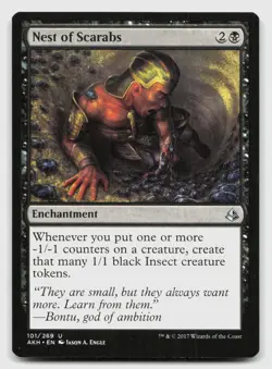 Nest of Scarabs 101 Uncommon Amonkhet Magic: The Gathering Near Mint - Image 1