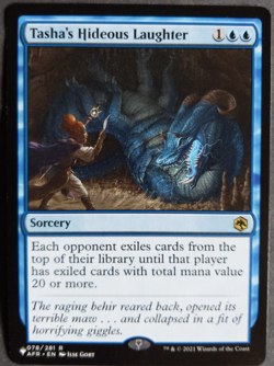 MTG Tasha's Hideous Laughter | The List Reprints | NM | Rare Blue Sorcery | - Image 1