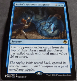 MTG Tasha's Hideous Laughter | The List Reprints | NM | Rare Blue Sorcery | - Image 2