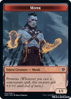 MTG Monk Token [DMU - 14] LP - Image 1