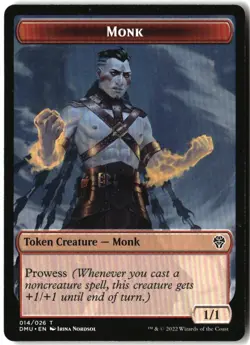MTG Monk Token [DMU - 14] LP - Image 2