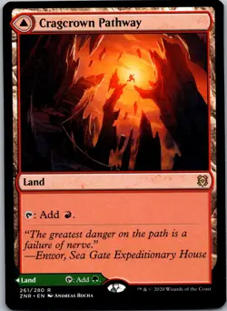 Cragcrown Pathway R Zendikar Rising 261 NM FOIL - Image 1