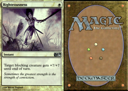 Magic the Gathering -MTG- Righteousness Foil - Image 1