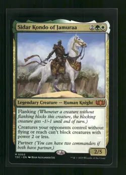 Sidar Kondo of Jamuraa 303, Commander: Tarkir: Dragonstorm, M MTG - Image 1
