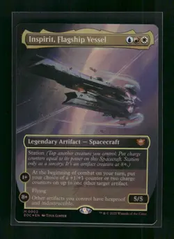 Inspirit, Flagship Vessel (Borderless) 2, Commander: Edge of Eternities, M MTG - Image 1