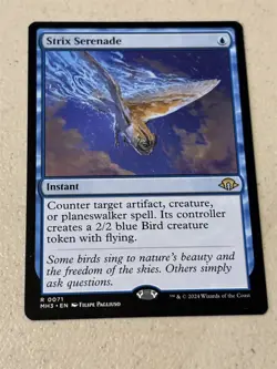 mtg Strix Serenade, Modern Horizons 3 counterspell, unplayed - Image 1