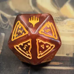 D20 Spindown Oversize Die Pizza TMNT MTG Life Counter Dice 20 Sided Spin Down - Image 2