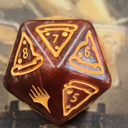 D20 Spindown Oversize Die Pizza TMNT MTG Life Counter Dice 20 Sided Spin Down - Image 3
